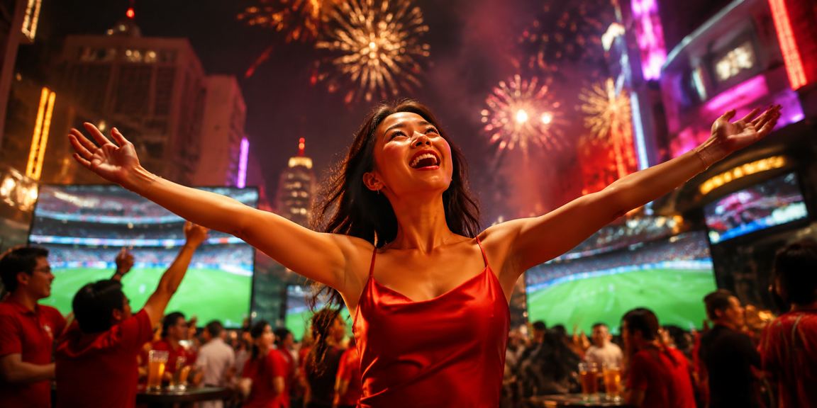 Màn hình neon sòng bài tại Hồ Chí Minh về đêm